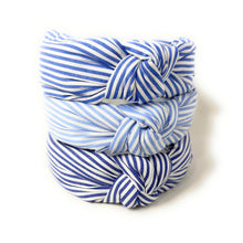 Load image into Gallery viewer, Leslie Stripes Knot Headband