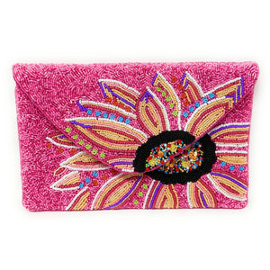 Floral beaded clutch purse, pink bead purse, beaded bag, tropical handbag, beaded bag, floral seed bead clutch, birthday gift for her, clutch bag, seed bead purse, engagement gift, party clutches, floral purse, gifts to bride, wedding gift, evening bags, Summer beaded clutch purse, birthday gift for her, summer clutch, pink clutch purse, beaded bag, summer bag, boho purse, blue beaded clutch purse, unique bags, best selling items, handmade gifts, handmade bag purse, floral sequin clutch purse