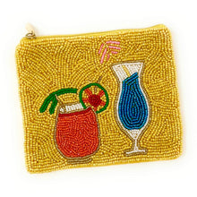 Load image into Gallery viewer, Coin Purse Pouch, Beaded Coin Purse, bead Coin Purse, Beaded Purse, Summer Coin Purse, Best Friend Gift, Pouches, Boho bags, Wallets for her, beaded coin purse, boho gifts for her, cute pouch, boho pouch, boho accessories, best friend gifts, coin purse, coin pouch, money coin pouch,  girlfriend gift, miscellaneous gifts, best seller, best selling items, bachelorette gifts, birthday gifts, preppy beaded wallet, party favors, blue coin purse, cocktail coin pouch, wallets for girls, purse for girls