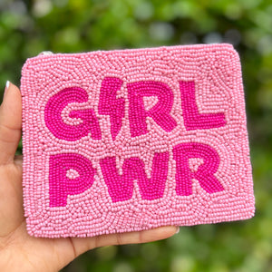 Girl power beaded Coin Purse Pouch, Beaded Coin Purse, bead Coin Purse, Beaded Purse, Summer Coin Purse, Best Friend Gift, Boho bags, Wallets for her, beaded coin purse, boho gifts, boho pouch, boho accessories, best friend gifts, tween girl gifts, pink beaded coin pouch, miscellaneous gifts, best seller, best selling items, bachelorette gifts, birthday gifts, preppy beaded wallet, party favors, jaguar beaded coin purse, money pouch, wallets for girls, bohemian wallet, batch gifts, mother’s day gift