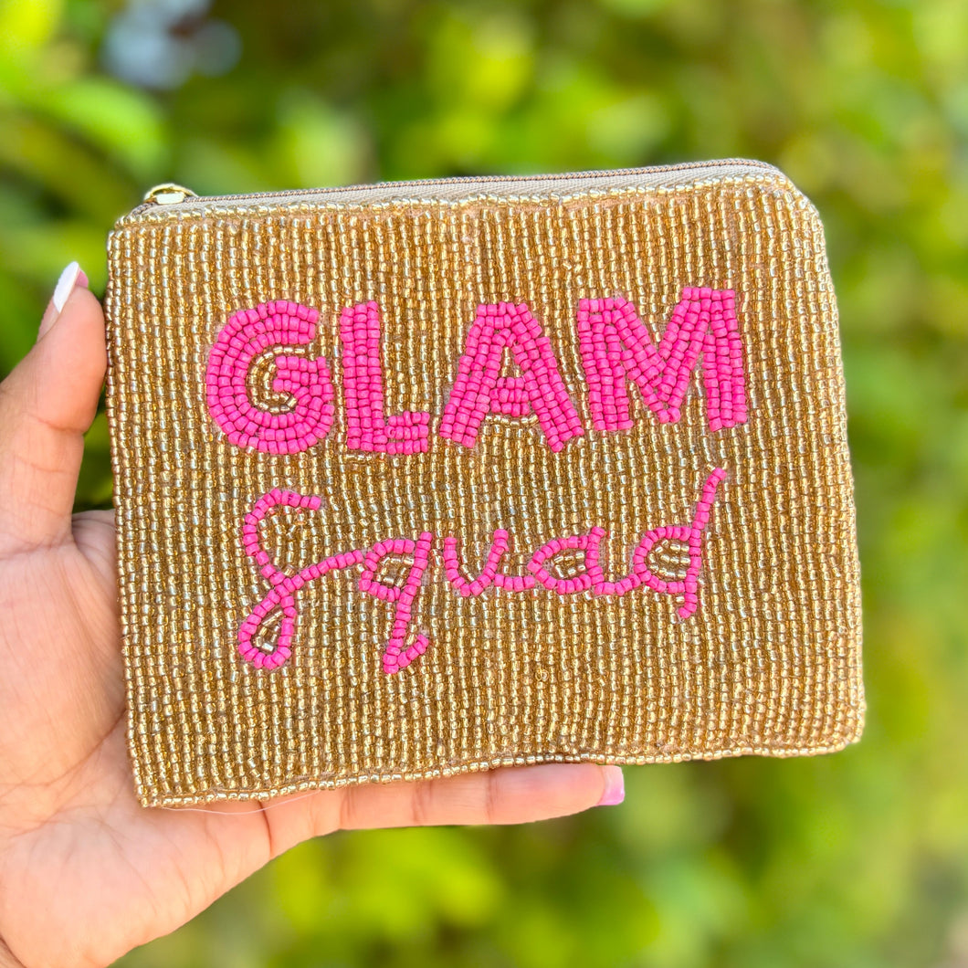 Glam Squad Purse Pouch, Beaded Purse, RHOA gifts, Pouches, Real Housewives Gift, beaded pouch zipper, Girls trip gifts, beaded coin purse, gifs for her, birthday gifts, cute pouches, batch gifts, The Real Housewives Glam Squad accessories, best friend gifts, Glam Squad tv quote, girlfriend gift, miscellaneous gifts, best friend gift, gift card bag, Bachelorette gifts, Bachelorette party favors, Card case wallet, Bravo bachelorette, best selling items, zipper wallet pouch, Atlanta housewives gifts