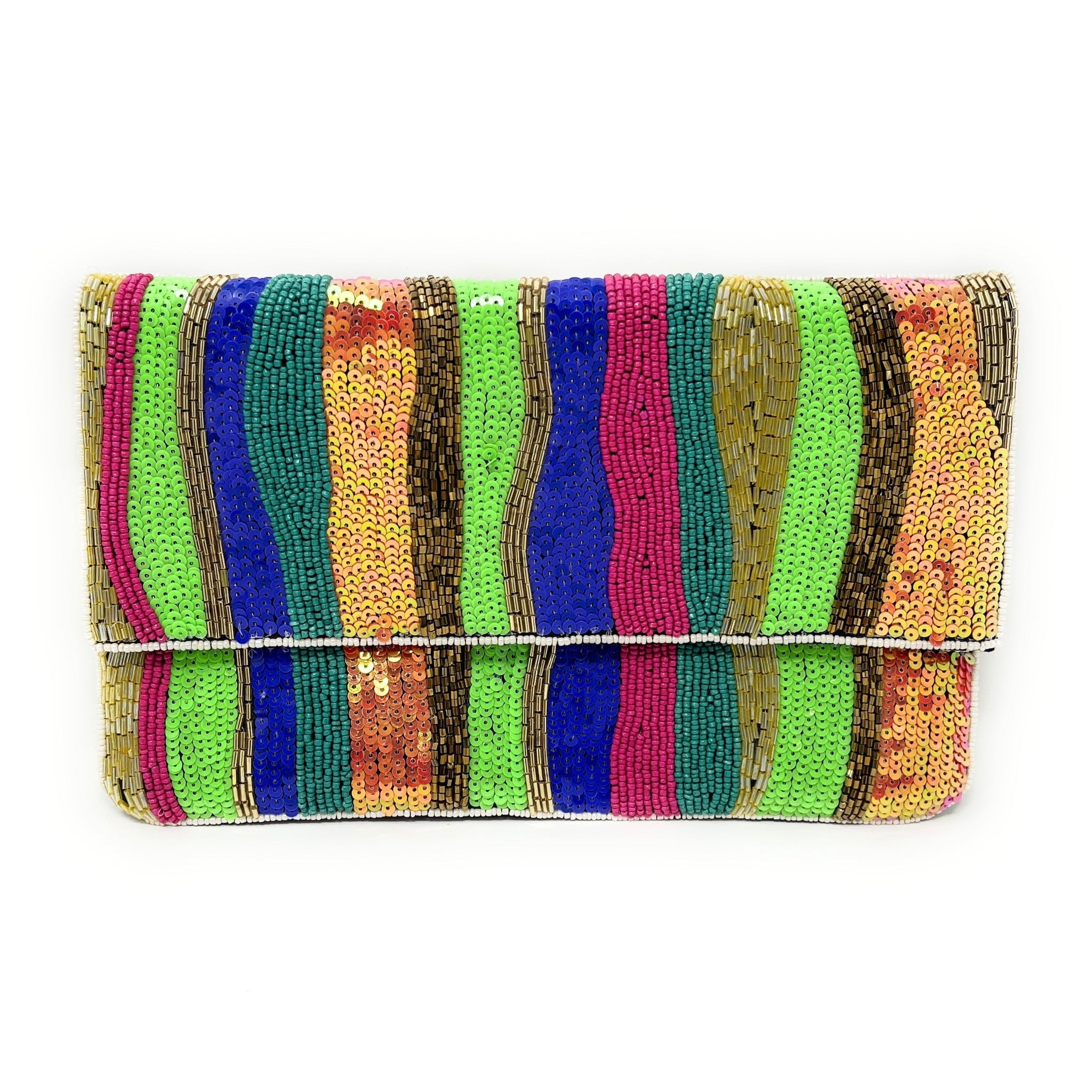 Female Party Multi Color Beads Embroidered Clutch Box at Rs 950 in Agra