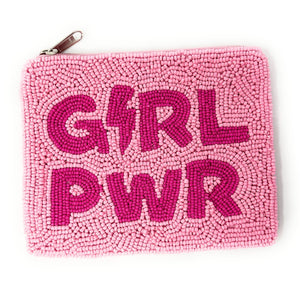 Girl power beaded Coin Purse Pouch, Beaded Coin Purse, bead Coin Purse, Beaded Purse, Summer Coin Purse, Best Friend Gift, Boho bags, Wallets for her, beaded coin purse, boho gifts, boho pouch, boho accessories, best friend gifts, tween girl gifts, pink beaded coin pouch, miscellaneous gifts, best seller, best selling items, bachelorette gifts, birthday gifts, preppy beaded wallet, party favors, jaguar beaded coin purse, money pouch, wallets for girls, bohemian wallet, batch gifts, mother’s day gift