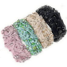 Load image into Gallery viewer, Set of five embellished headbands in various colors on a white background