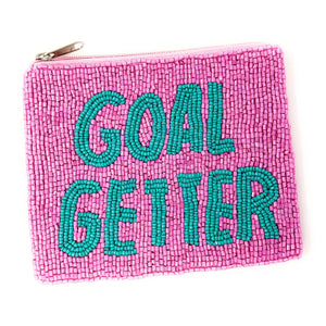 Goal getter beaded Coin Purse Pouch, Beaded Coin Purse, goal getter Purse, Beaded Purse, Summer Coin Purse, Best Friend Gift, Boho bags, Wallets for her, boho gifts, boho pouch, boho accessories, best friend gifts, tween girl gifts, pink beaded coin pouch, miscellaneous gifts, best seller, best selling items, bachelorette gifts, birthday gifts, preppy beaded wallet, party favors, bachelorette bag, money pouch, wallets for girls, bohemian wallet, batch gifts, mother’s day gift