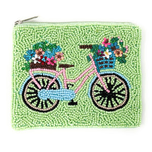Bicycle beaded Coin Purse Pouch, Beaded Coin Purse, bead Coin Purse, Beaded Purse, Summer Coin Purse, Best Friend Gift, Boho bags, Wallets for her, beaded coin purse, boho gifts, boho pouch, boho accessories, best friend gifts, tween girl gifts, neon beaded coin pouch, miscellaneous gifts, best seller, best selling items, bachelorette gifts, birthday gifts, preppy beaded wallet, party favors, jaguar beaded coin purse, money pouch, wallets for girls, bohemian wallet, batch gifts, mother’s day gift
