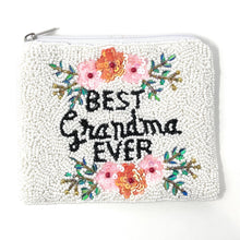 Load image into Gallery viewer, Coin Purse Pouch, Beaded Coin Purse, grandmother Beaded Coin Purse, Beaded Purse, grandmother Coin Purse, Best Friend Gift, grandma Pouch, Boho bags, Wallets for her, beaded coin purse, boho purse, gifs for her, birthday gifts, cute pouches, boho pouch, boho accessories, grandmother gifts, coin purse, coin pouch, grandmother pouch, miscellaneous gifts, birthday gift, gift card holder, gift card pouch, gift card bag, Best grandmother gifts, gifts for grandmother, grandma gifts, best selling items 