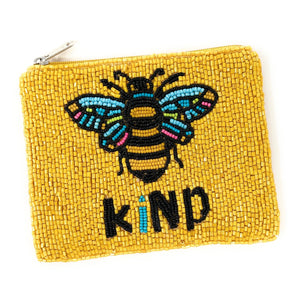 Be kind beaded Coin Purse Pouch, Beaded Coin Purse, bee kind beaded Purse, be kind Beaded Purse, Summer Coin Purse, Boho bags, Wallets for her, boho gifts, boho pouch, boho accessories, best friend gifts, tween girl gifts, miscellaneous gifts, best seller, best selling items, bachelorette gifts, birthday gifts, preppy beaded wallet, party favors, bachelorette bag, money pouch, wallets for girls, bohemian wallet, batch gifts, mother’s day gift, handmade gifts, birthday for her, bee lovers bag
