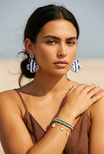 Load image into Gallery viewer, Azure Reef Fish Beaded Earrings