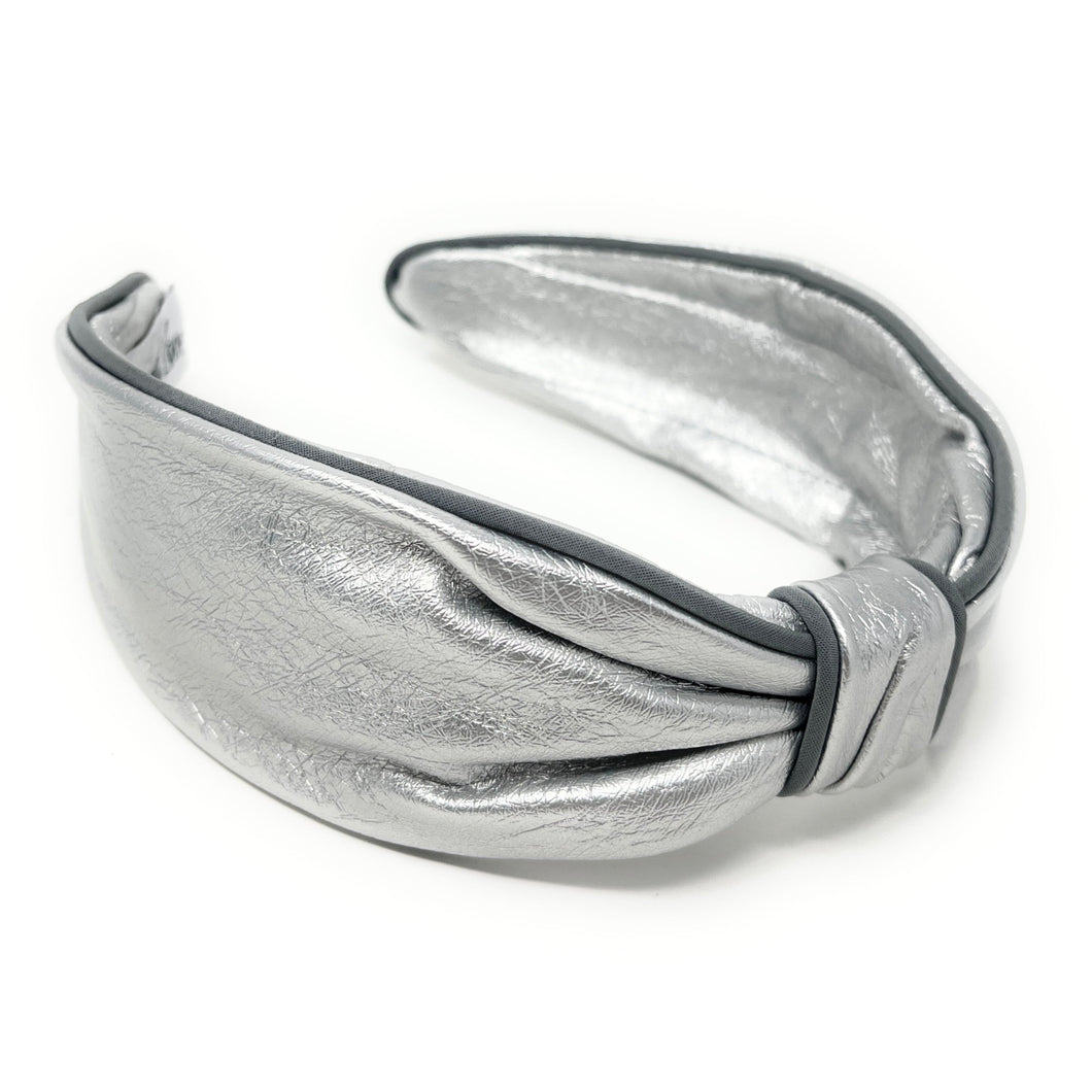 Lux Silver Metallic Headband