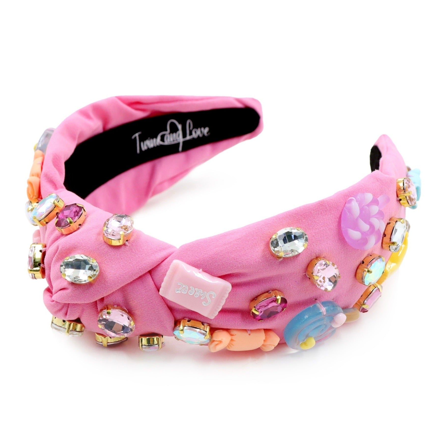 Candy Jeweled knotted Headband Twine and Love | Valentine main image 2