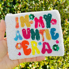 Load image into Gallery viewer, Coin Purse Pouch, Beaded Coin Purse, Aunt Beaded Coin Purse, Beaded Purse, aunt Coin Purse, Best Friend Gift, Auntie Pouch, Boho bags, Wallets for her, beaded coin purse, boho purse, gifs for her, birthday gifts, cute pouches, aunt gifts, boho pouch, boho accessories, aunties gifts, coin purse, coin pouch, friend gift, girlfriend gift, miscellaneous gifts, birthday gift, Aunt pouch, gift card holder, gift card pouch, gift card bag, Best aunt gifts, gifts for aunt, auntie gifts, best selling items 