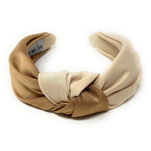 Load image into Gallery viewer, beige Headband, Spring Knotted Headband, beige Knot Headband, neutral color Hair Accessories, nude beige knot Headband, Best Seller, tan beige color headband, best selling items, solid color knotted headband, Fall Winter fashion, Christmas gifts, Solid color knot Headband, Solid color hair accessories, tan or beige headband, Statement headband, boho knot headband, Holiday knot headband, top knot solid hairband, handmade headbands, winter headband, Solid color headband, spring headband