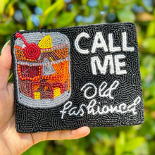 Load image into Gallery viewer, old fashioned beaded Coin Purse Pouch, best friend bead Purse, black Beaded Pouch, old fashioned Purse, Boho bags, Wallets for her, boho pouch, boho accessories, bachelorette gifts, best friend gifts, miscellaneous gifts, best seller, best selling items, gifts for her, birthday gifts, preppy beaded wallet, party favors, bachelorette bag, money pouch, wallets for her, unique cute gifts, mother’s day gift, handmade gifts, birthday for her, resort pouch, old fashioned drink pouch
