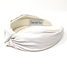 Load image into Gallery viewer, Ivory PU Leather Knotted Headband