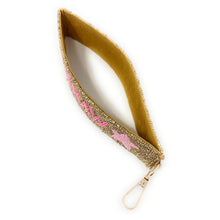 Load image into Gallery viewer, Gold beaded wristlet