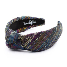 Load image into Gallery viewer, black knot Headband, Holiday Headband, New Year’s Knotted Headband, New Years Hair Accessories, champagne Headband, Best Seller, New Year headband, best selling items, sequin knotted headband, Holiday gifts, multicolor knot Headband, multicolor hair accessories, multi color headband, holiday headband, Sequin headband, embellished knot headband, jeweled knot headband, New Years Eve Jeweled headband, New Year Embellished headband, Custom headband, Unique headbands, handmade headbands, boho headband 