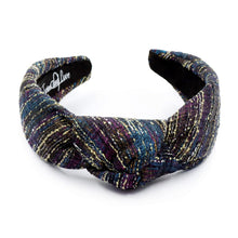 Load image into Gallery viewer, black knot Headband, Holiday Headband, New Year’s Knotted Headband, New Years Hair Accessories, champagne Headband, Best Seller, New Year headband, best selling items, sequin knotted headband, Holiday gifts, multicolor knot Headband, multicolor hair accessories, multi color headband, holiday headband, Sequin headband, embellished knot headband, jeweled knot headband, New Years Eve Jeweled headband, New Year Embellished headband, Custom headband, Unique headbands, handmade headbands, boho headband 