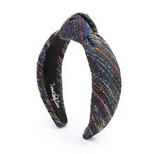 Load image into Gallery viewer, black knot Headband, Holiday Headband, New Year’s Knotted Headband, New Years Hair Accessories, champagne Headband, Best Seller, New Year headband, best selling items, sequin knotted headband, Holiday gifts, multicolor knot Headband, multicolor hair accessories, multi color headband, holiday headband, Sequin headband, embellished knot headband, jeweled knot headband, New Years Eve Jeweled headband, New Year Embellished headband, Custom headband, Unique headbands, handmade headbands, boho headband 