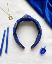 Load image into Gallery viewer, Hanukkah Knotted Headband