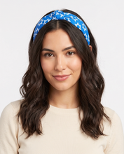 Load image into Gallery viewer, Blue Star of David Knot Headband