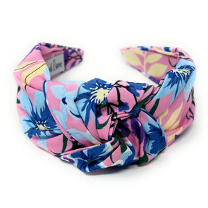 Summer Headband, Summer Knotted Headband, Floral Knot Headband, pink Hair Accessories, Blue knot Headband, Best Seller, headbands for women, best selling items, pink floral knotted headband, hairbands for women, pink Summer gifts, Floral top knot Headband, floral hair accessories, Spring Summer knot headband, Palms knotted headband, Statement headband, blue color headband, Blue color knot headband, floral hairband, solid color headband, tropical knot headband, vacation headband, wide knot headband 