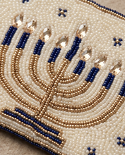 Load image into Gallery viewer, Menorah Glow Hand Beaded Pouch