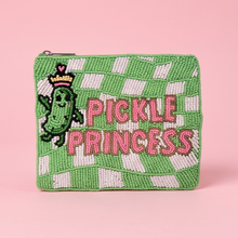 Load image into Gallery viewer, Pickle Princess Hand Beaded Pouch