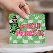 Load image into Gallery viewer, Pickle Princess Hand Beaded Pouch