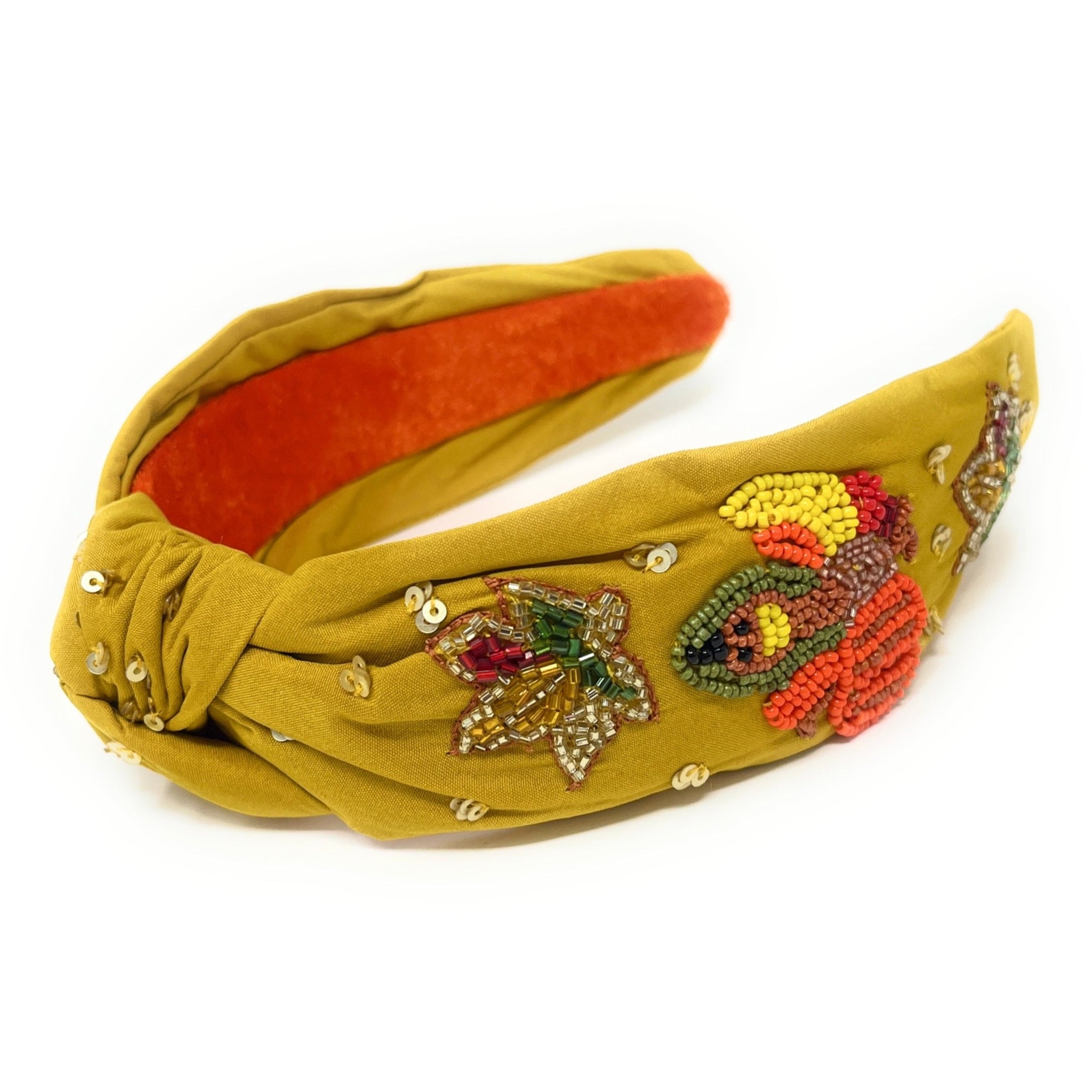 Beaded Turkey statement headband Turkey Headband DIY | Mila & Rose ® main image 2