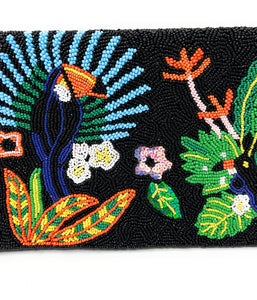 Floral beaded clutch purse, birthday gift for her, summer clutch, seed bead purse, Toucan beaded bag, tropical handbag, beaded bag, floral seed bead clutch, birthday gift for her, clutch bag, seed bead purse, engagement gift, girls trip gifts, bridal gift, floral purse, gifts to bride, wedding gift, bride gifts, Summer beaded clutch purse, birthday gift for her, tropical party bag, seed bead purse, beaded bag, tropical accessories, boho purse, black beaded clutch purse, unique bags, best selling items