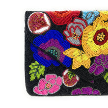 Load image into Gallery viewer, Floral beaded clutch purse, birthday gift for her, summer clutch, seed bead purse, spring beaded bag, tropical handbag, beaded bag, floral seed bead clutch, birthday gift for her, clutch bag, seed bead purse, engagement gift, bridal gift to bride, bridal gift, floral purse, gifts to bride, gifts for bride, wedding gift, bride gifts, Summer beaded clutch purse, birthday gift for her, summer clutch, seed bead purse, beaded bag, summer bag, boho purse, black beaded clutch purse, unique bags, best selling items