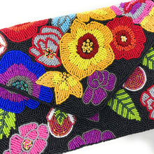Load image into Gallery viewer, Floral beaded clutch purse, birthday gift for her, summer clutch, seed bead purse, spring beaded bag, tropical handbag, beaded bag, floral seed bead clutch, birthday gift for her, clutch bag, seed bead purse, engagement gift, bridal gift to bride, bridal gift, floral purse, gifts to bride, gifts for bride, wedding gift, bride gifts, Summer beaded clutch purse, birthday gift for her, summer clutch, seed bead purse, beaded bag, summer bag, boho purse, black beaded clutch purse, unique bags, best selling items