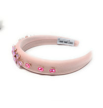 Load image into Gallery viewer, Pink Sophia Padded Jeweled Headband