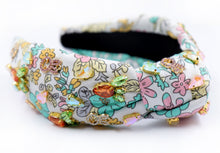Load image into Gallery viewer, headbands for women, Easter knotted headband, top knot headband, Easter egg top knot headband, Easter headband, Easter hair band, bunny knot headband, top knotted headband, Bunny knotted headband, handmade headbands, top knotted headband, hand bead knotted headband, Easter bunny hair band for women, liberty knot headband, statement headbands, embellished headband, best selling items, Easter knot headband, Easter bunny headband, Easter hair accessories, Easter knot headband, liberty Knot headband