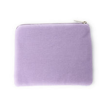 Load image into Gallery viewer, Purple pouch with a zipper on a white background