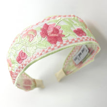 Load image into Gallery viewer, headband for women, fashion headbands, sheer headband, best selling items, embroidered headband, summer headband, wide headband, woven headband, floral headband, hair band, trendy headbands, baroque headband, spring headband, spring summer style, handmade headbands, top knotted headband, knotted headband, hair band for women, floral fashion headband, twist headband, headband style, hair accessories, boho knotted headband, chic headband, Boho twisted headband, sheer headband