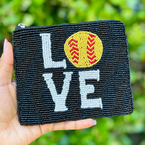 Coin Purse Pouch, Beaded Coin Purse, Cute Coin Purse, Beaded Purse, game day Coin Purse, Best Friend Gift, Pouches, Boho bags, Wallets for her, boho purse, gifts for her, cute pouches, pouches for women, boho pouch, boho accessories, best friend gifts, coin purse, coin pouch, money coin pouch, friend gift, miscellaneous gifts, best seller, best selling items, bachelorette gifts, birthday gifts, preppy beaded wallet, softball lover gifts, softball pouch, softball accessories, party baseball favors