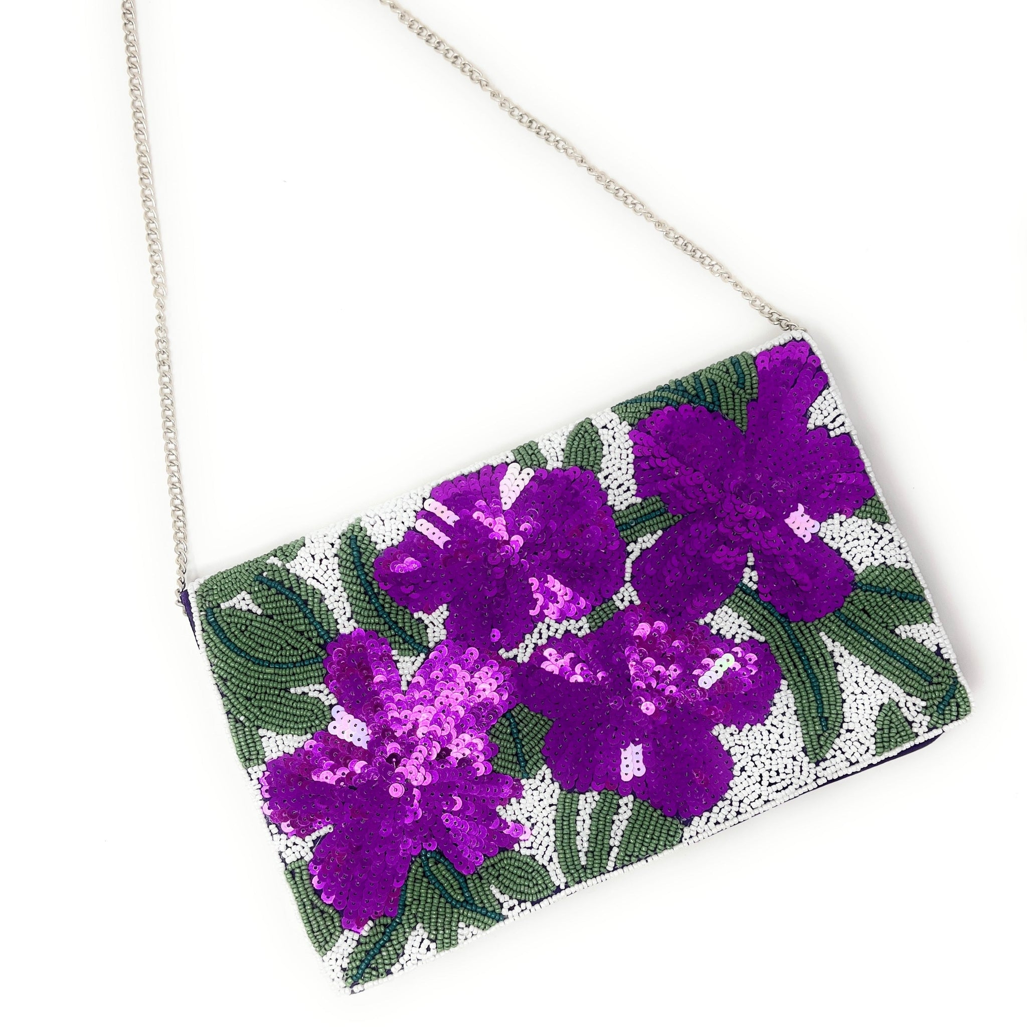 Purple Embroidery Clutch | Beaded clutch purse, Indian bridal jewelry sets,  Handmade bags