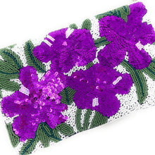 Load image into Gallery viewer, Floral beaded clutch purse, birthday gift for her, summer clutch, seed bead purse, spring beaded bag, tropical handbag, beaded bag, floral seed bead clutch, summer bag, birthday gift for her, clutch bag, seed bead purse, engagement gift, bridal gift to bride, bridal gift, floral purse, gifts to bride, gifts for bride, wedding gift, bride gifts, Summer beaded clutch purse, birthday gift for her, summer clutch, seed bead purse, beaded bag, summer bag, boho purse, purple beaded clutch purse, unique bags