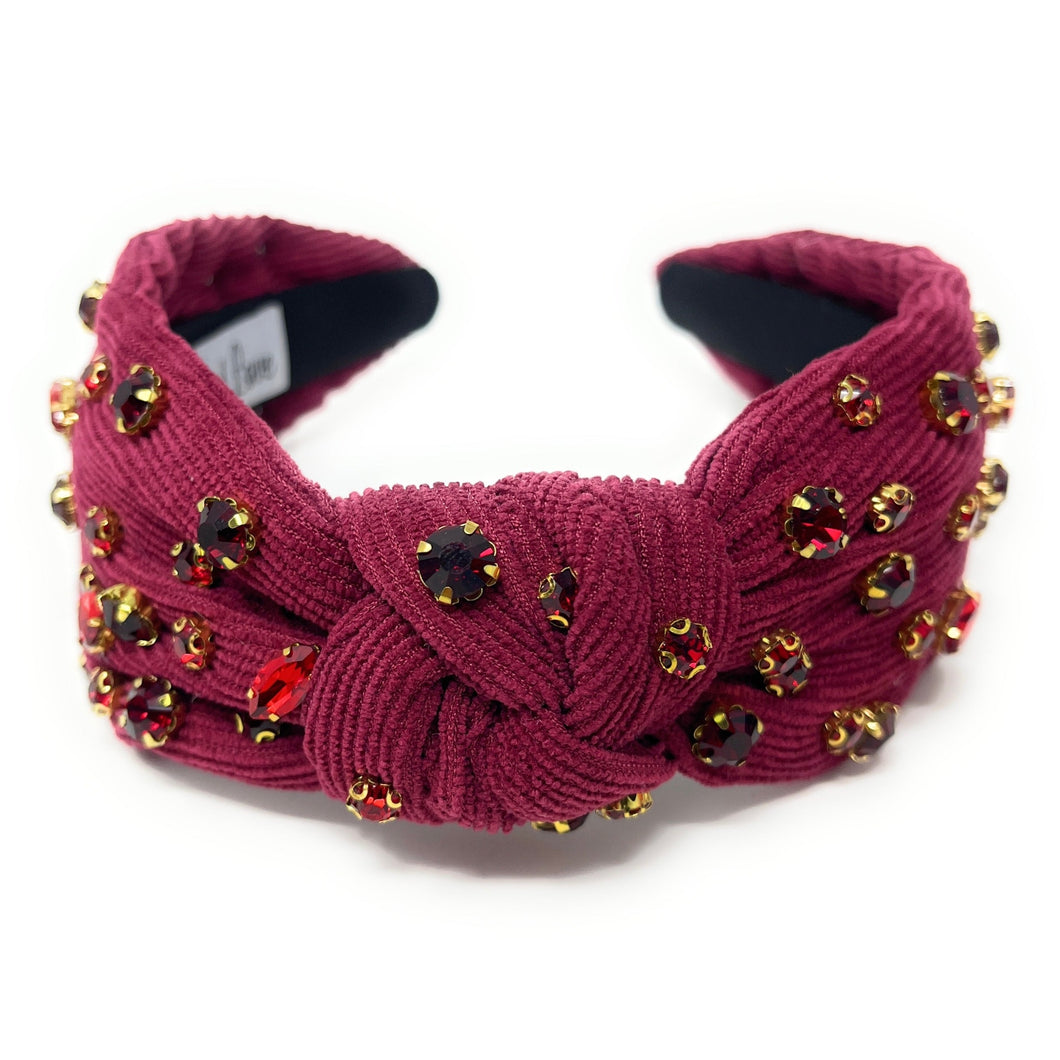 Thanksgiving Jeweled Headband, crimson headband, Autumn Hair Accessories, wine color  Headband, burgundy knot headband, boho headband, best selling items, Fall knotted headband, hairbands for women, thanksgiving  gifts,  Burgundy knot Headband, Fall accessories, beige corduroy headband, Corduroy headband, Statement headband, BAMA gifts, jeweled knot headband, Jeweled headband, hail state knot headband, Embellished headband, maroon headband, bejeweled headband