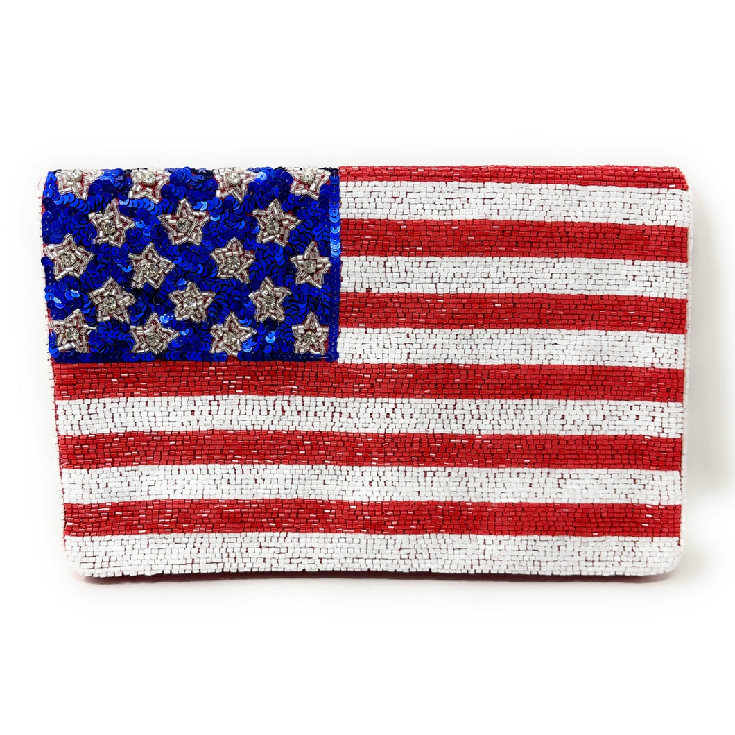 USA Flag Beaded Clutch, Star American USA Flag Seed Bead Cross body Clutch Bag, Beaded Flag Purse, 4th of July Gift, Patriotic Clutch Purse, USA patriotic beaded clutch, patriotic Accessories, USA Clutch Bag, American Flag print, American Flag clutch, American Flag Purse, Beaded Clutch Purse, Patriotic Purse, Gifts for her, Best selling items, red white and blue accessories, beaded crossbody, beaded purse, White blue purse, USA stars purse, Americana purse, Patriotic bag