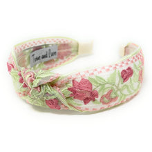 Load image into Gallery viewer, headband for women, fashion headbands, sheer headband, best selling items, embroidered headband, summer headband, top knot headband, woven top knot headband, floral headband, hair band, trendy headbands, top knotted headband, spring headband, spring summer style, handmade headbands, top knotted headband, knotted headband, hair band for women, floral fashion headband, twist headband, headband style, hair accessories, boho knotted headband, chic headband, Boho twisted headband