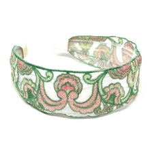 Load image into Gallery viewer, headband for women, fashion headbands, sheer headband, best selling items, embroidered headband, summer headband, wide headband, woven headband, floral headband, hair band, trendy headbands, baroque headband, spring headband, spring summer style, handmade headbands, top knotted headband, knotted headband, hair band for women, floral fashion headband, twist headband, headband style, hair accessories, boho knotted headband, chic headband, Boho twisted headband, sheer headband