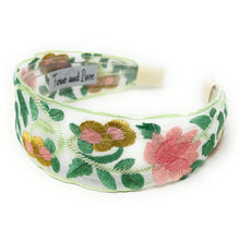 Load image into Gallery viewer, headband for women, handmade gifts, sheer headband, best selling items, embroidered headband, summer headband, wide headband, embroidery headband, floral headband, wide hair band, trendy headbands, baroque headband, spring headband, spring summer style, handmade headbands, top knotted headband, knotted headband, wide headband, floral fashion headband, twist headband, headband style, hair accessories, boho knotted headband, chic headband, Boho twisted headband, sheer headband