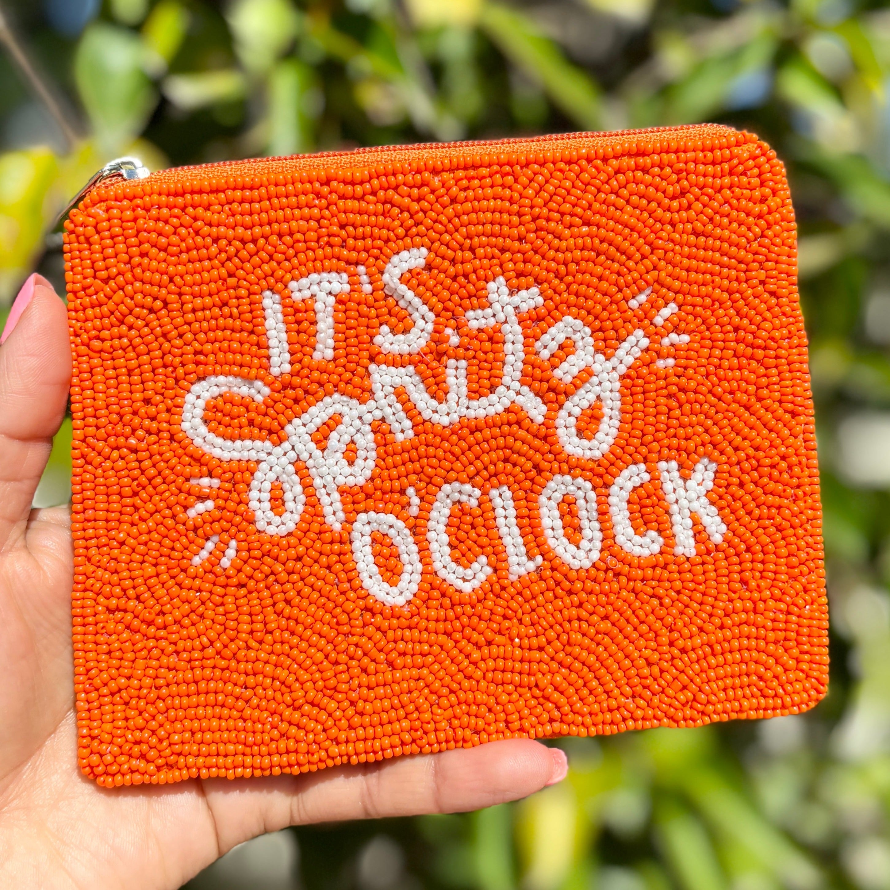 It's Spritz O'Clock Beaded Coin Purse, Bachelorette Gifts