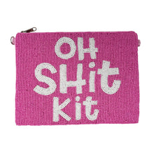 Load image into Gallery viewer, Hand Beaded Large Pouch - &#39;Bad Influence But Damn I Am Fun&#39; - Perfect Size