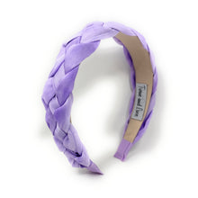 Load image into Gallery viewer, lavender braided headband, headbands for women, purple headband, lavender knot headband, best selling items, lavender headband, braided headband, braided hair accessories, best seller, braided purple fabric headband, purple lavender accessories, handmade headband, custom headband, boho headband, summer spring headband, soft purple headband, custom headband, handmade headband, summer headband, purple braided headband, best selling items, lavender braided knot headband 
