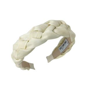 ivory braided headband, headbands for women, cream color headband, ivory knot headband, best selling items, cream color headband, braided headband, braided hair accessories, best seller, braided ivory fabric headband, ivory hair accessories, handmade headband, custom headband, boho headband, summer spring headband, soft white headband, custom headband, handmade headband, summer headband, beige braided headband, best selling items, solid color braided headband 
