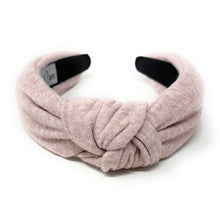 Load image into Gallery viewer, Fall Autumn Headband, Fall Knotted Headband, pink Knot Headband, Fall Hair Accessories, light pink solid Headband, Best Seller, headbands for women, best selling items, solid knotted headband, hairbands for women, Fall Winter gifts, Solid color knot Headband, Solid color hair accessories, pink color knot headband, soft knotted headband, Statement headband, Birthday gifts, custom knot headband, Fall Autumn Neutral color accessories, nude color headband, pink soft fabric headband, autumn knot headband
